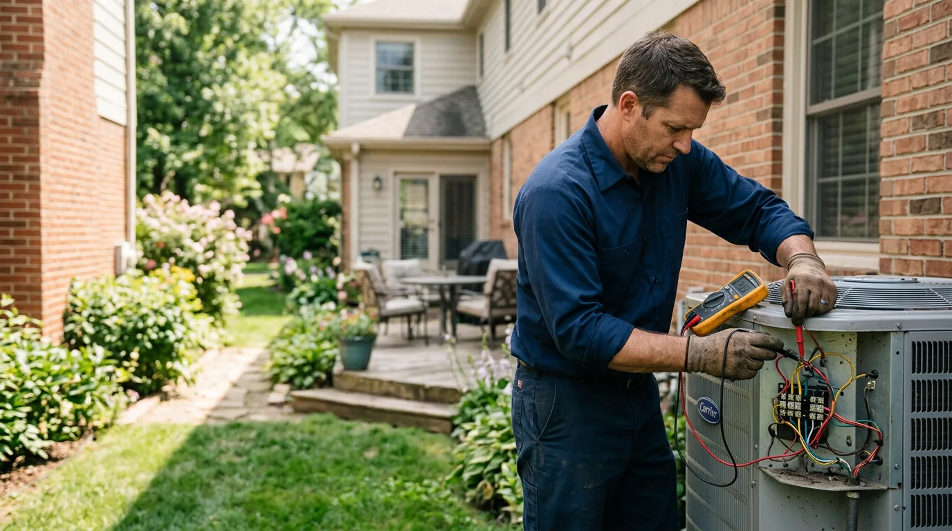 HVAC technician working near Barry, TX